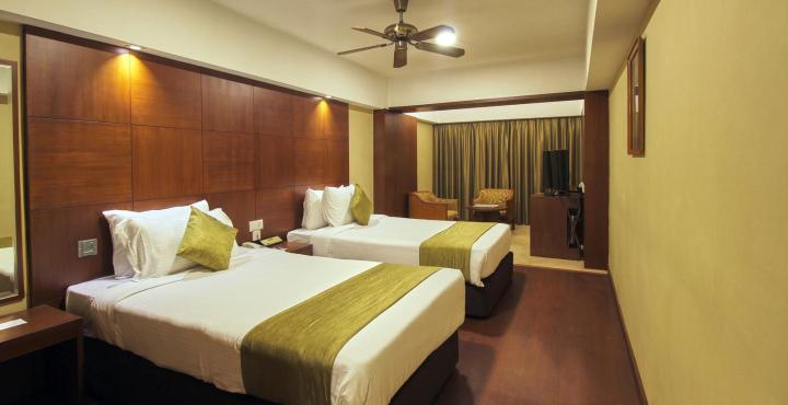 Standard Room interiors at Hotel Aurora Towers